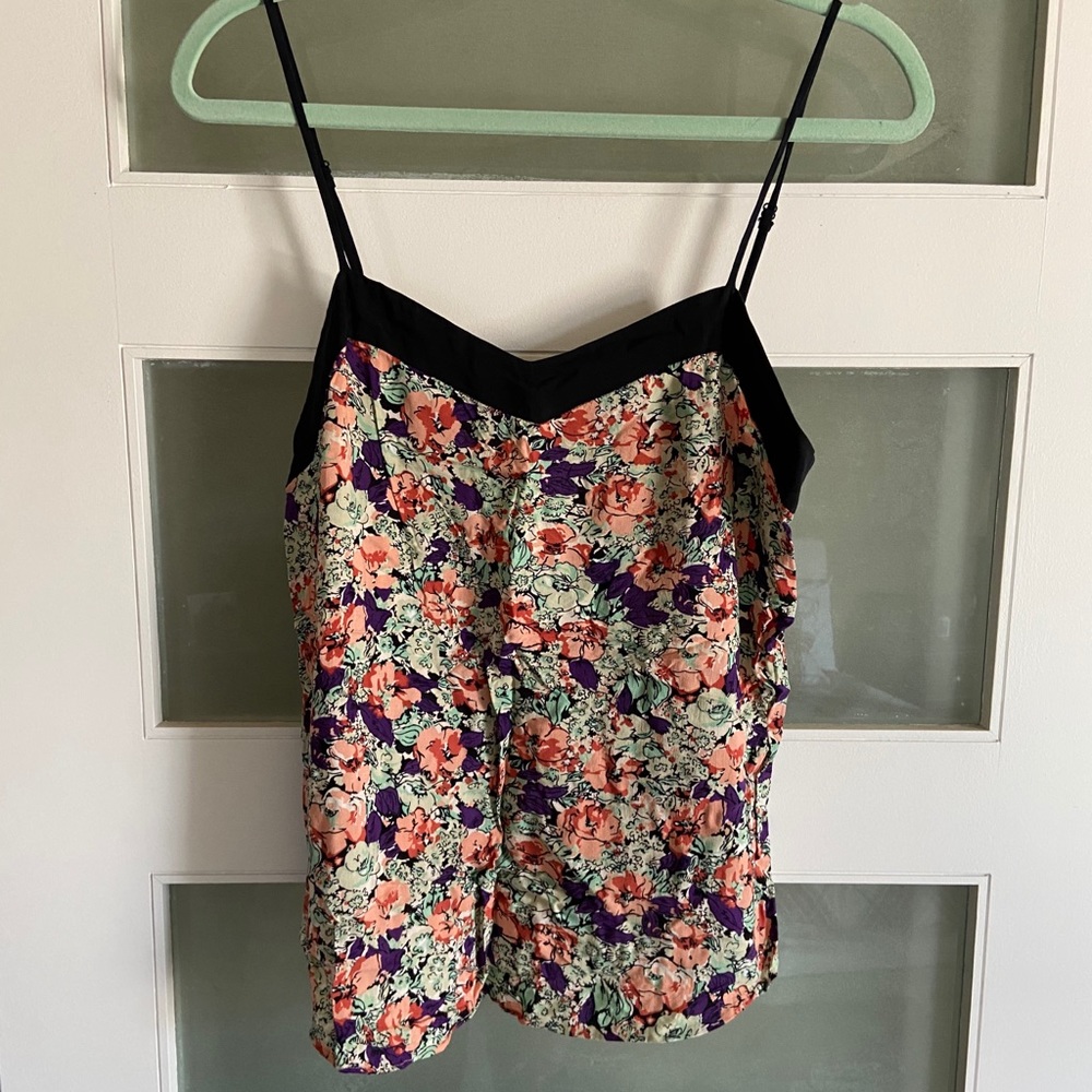 BCBGeneration Strappy Floral Camisole